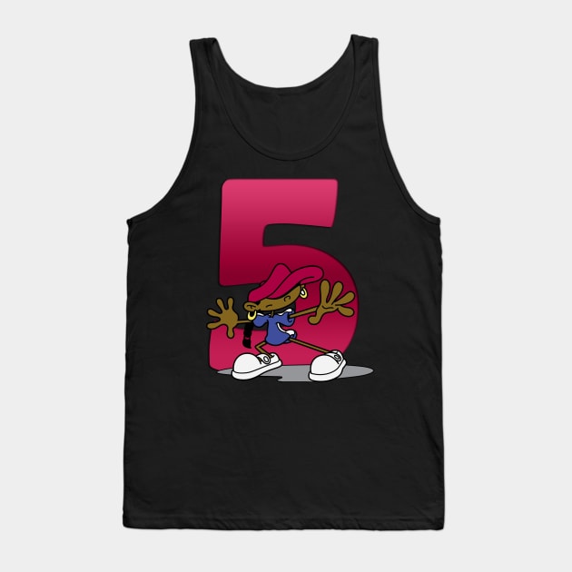 KND Number 5 Tank Top by Kmush